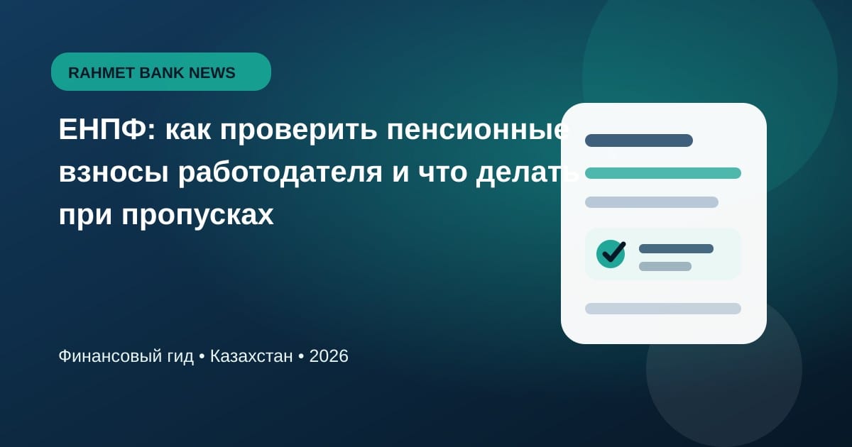 Иллюстрация к статье «ЕНПФ: как проверить пенсионные взносы работодателя и что делать при пропусках»