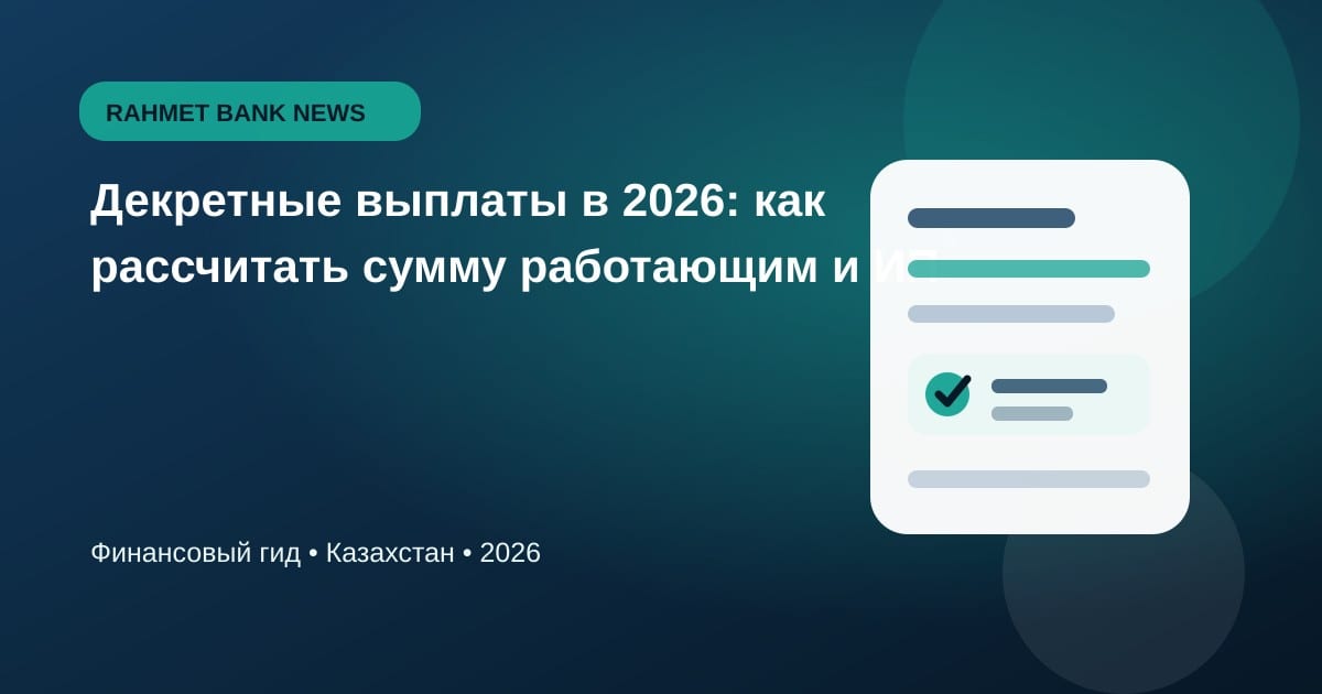 Иллюстрация к статье «Декретные выплаты в 2026: как рассчитать сумму работающим и ИП»