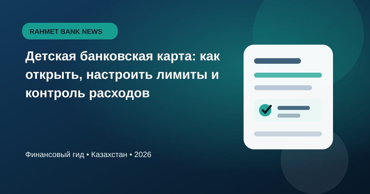 Иллюстрация к статье «Детская банковская карта: как открыть, настроить лимиты и контроль расходов»