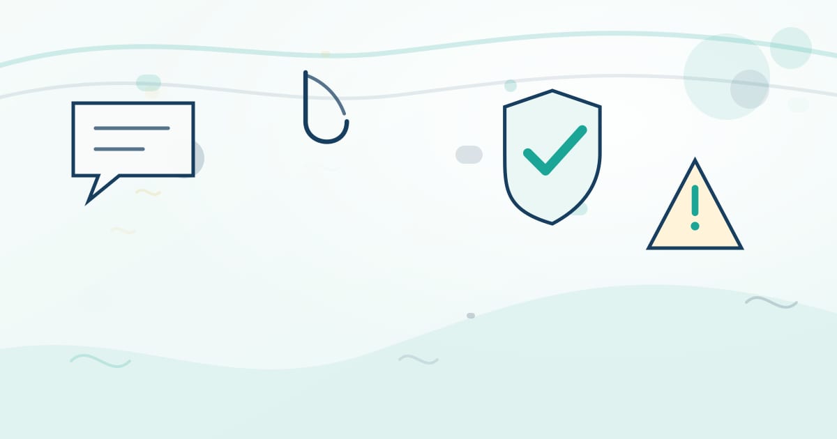 Пользователь проверяет праздничную акцию в смартфоне и предупреждение о фишинговой ссылке