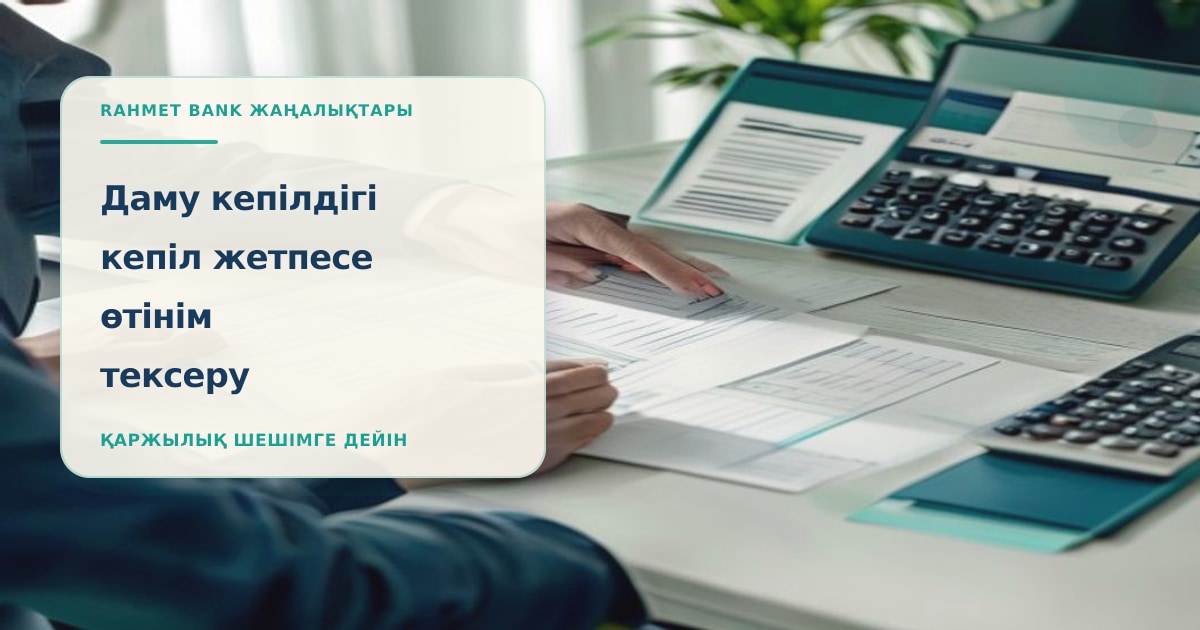 Предприниматель готовит заявку на гарантию Даму при нехватке залога