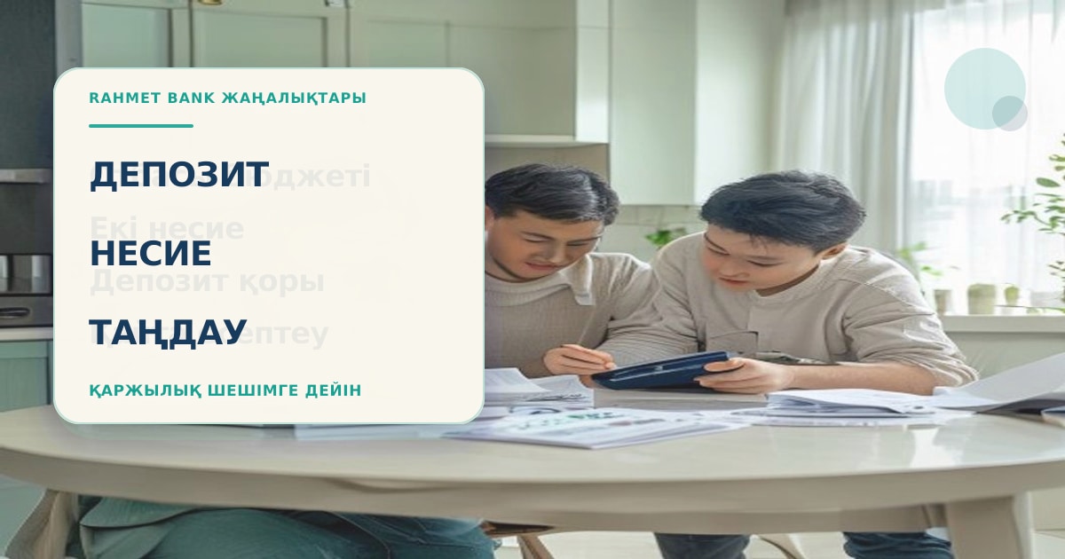 На столе лежат договор депозита, график кредита и калькулятор для выбора приоритета