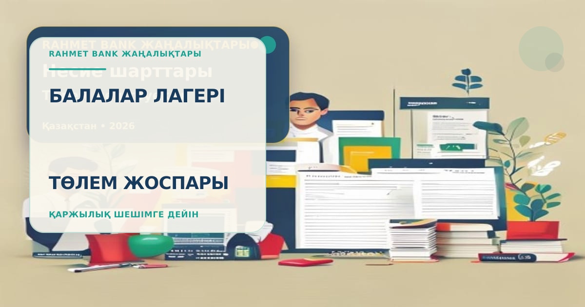 Родитель планирует оплату детского лагеря с банковской картой, калькулятором, смартфоном и детским рюкзаком