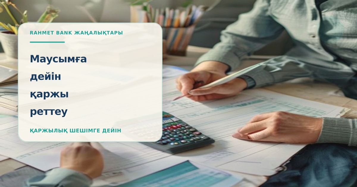 Рабочий стол с календарём июня, банковскими картами, калькулятором, коммунальными квитанциями и конвертом для летних расходов