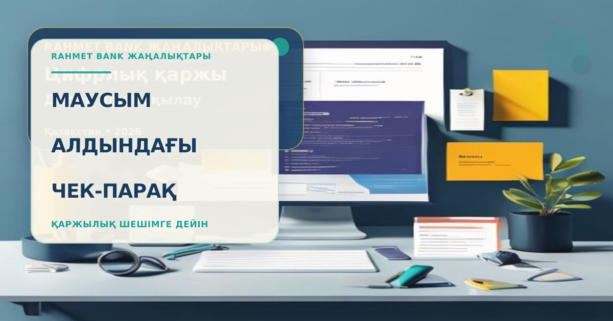 Чек-лист перед июнем с банковской картой, смартфоном, календарём платежей и документами на рабочем столе