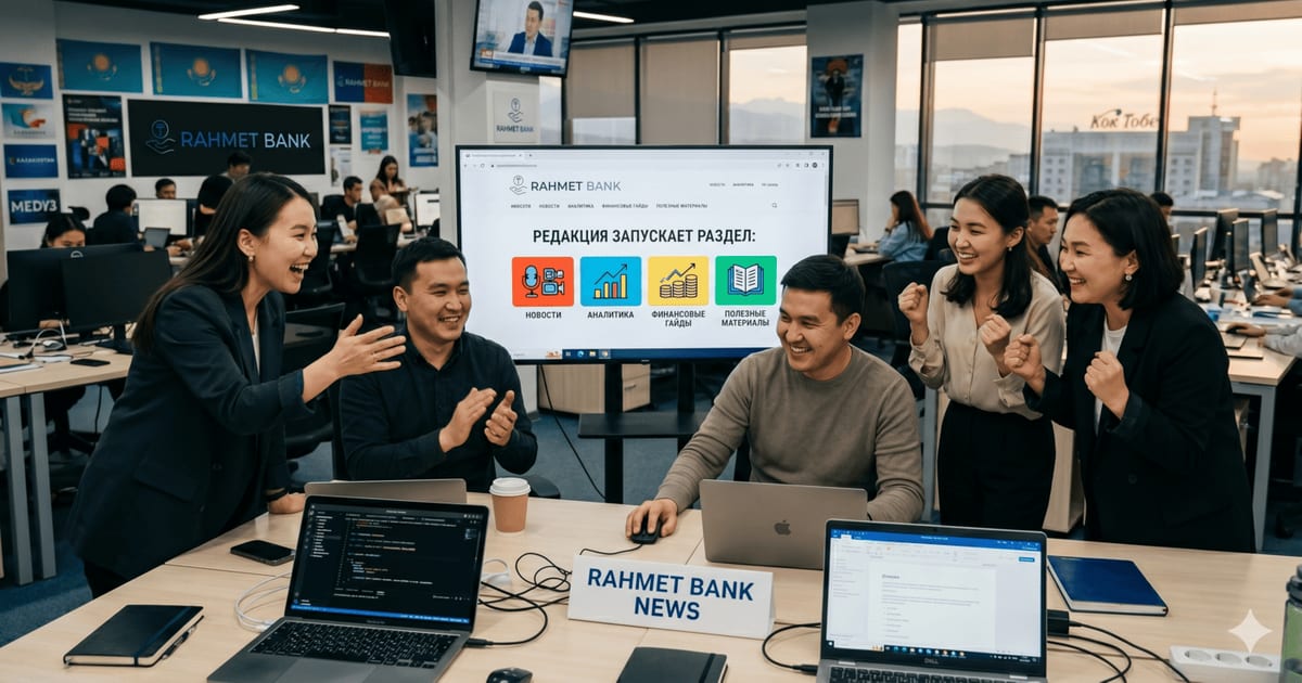 Иллюстрация к статье «Rahmet Bank News: новости, гайды и финансовые разборы»